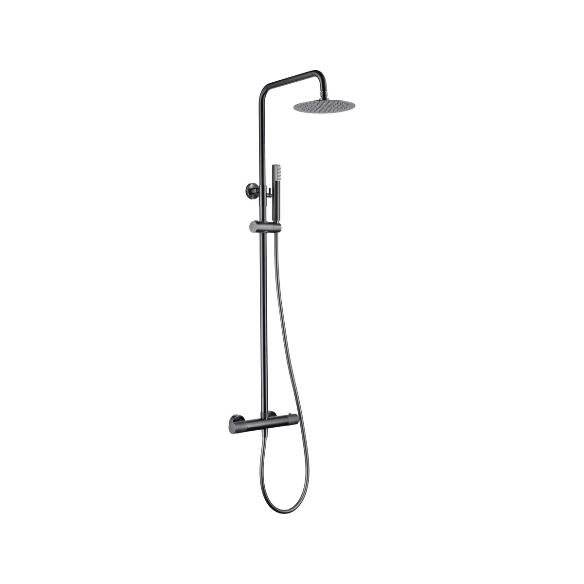 Conjunto de Ducha Termostático Line IMEX Black Gun Metal
