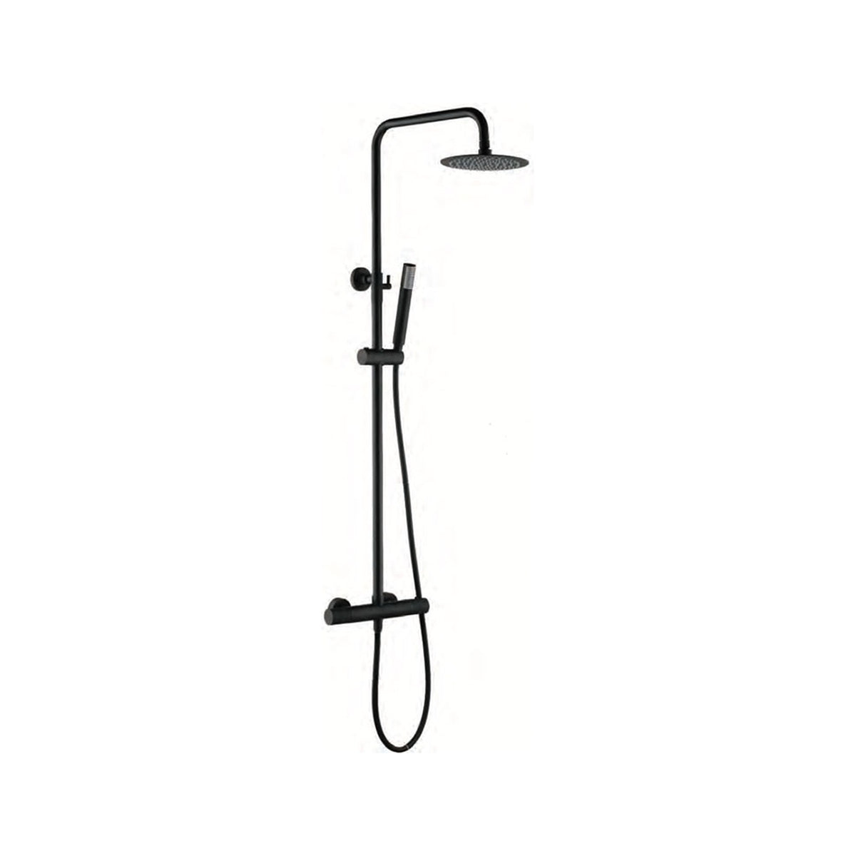 Conjunto de Ducha Termostático Line IMEX Negro Mate