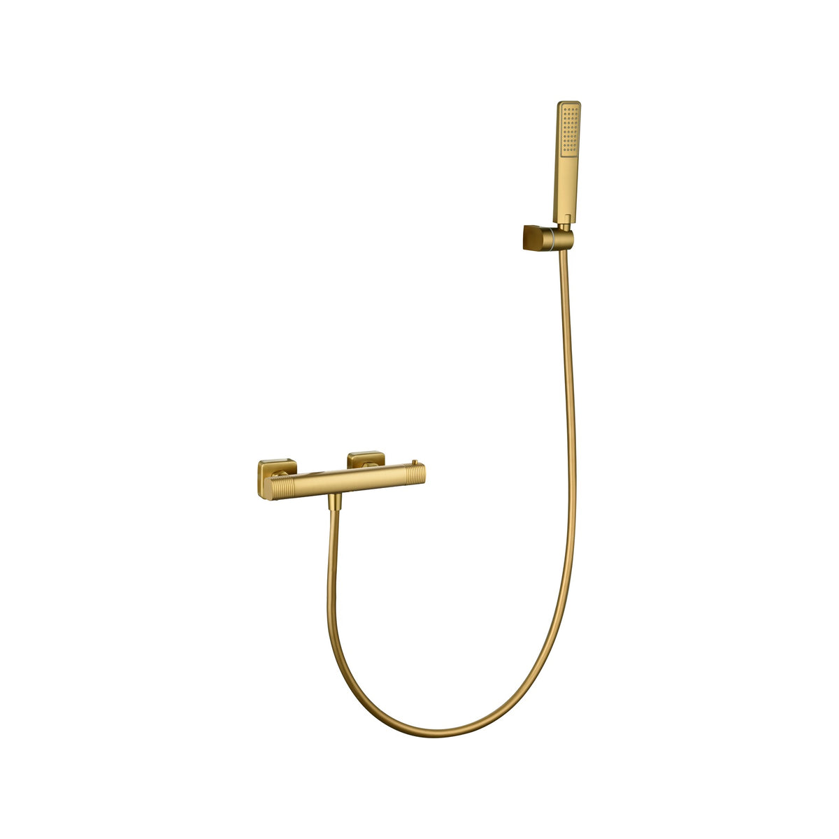 Kit de Ducha Termostático Firenze IMEX Oro Cepillado