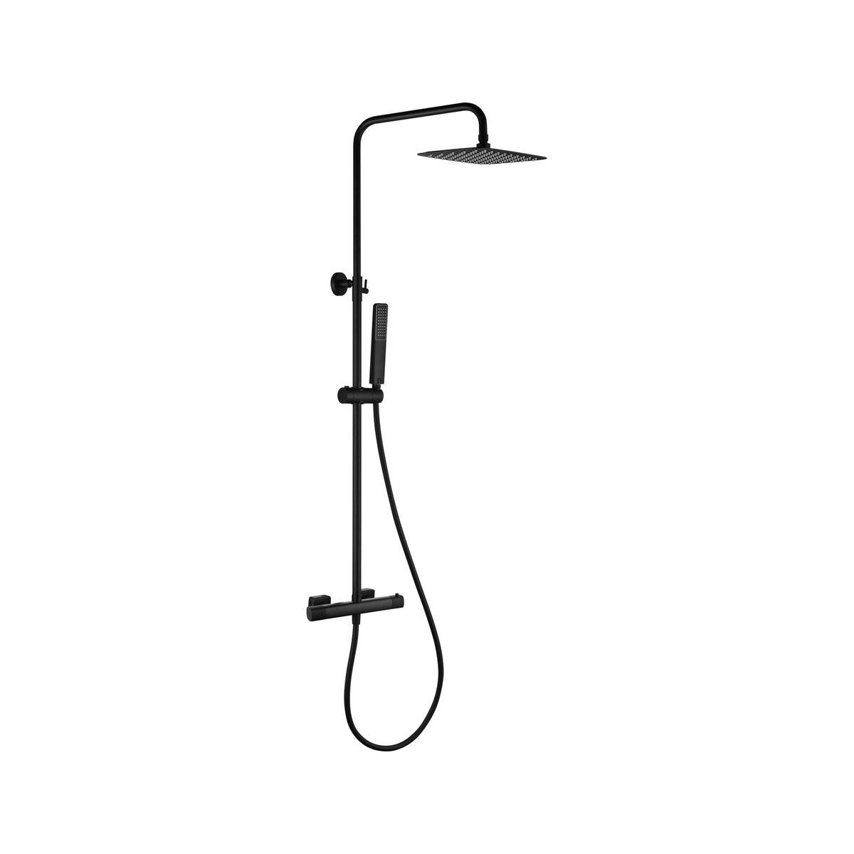 Conjunto de Ducha Termostático Firenze IMEX Negro Mate