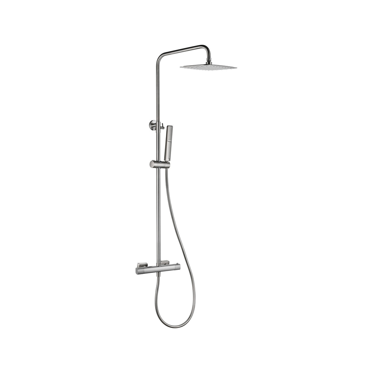 Conjunto de Ducha Termostático Firenze IMEX Níquel Cepillado