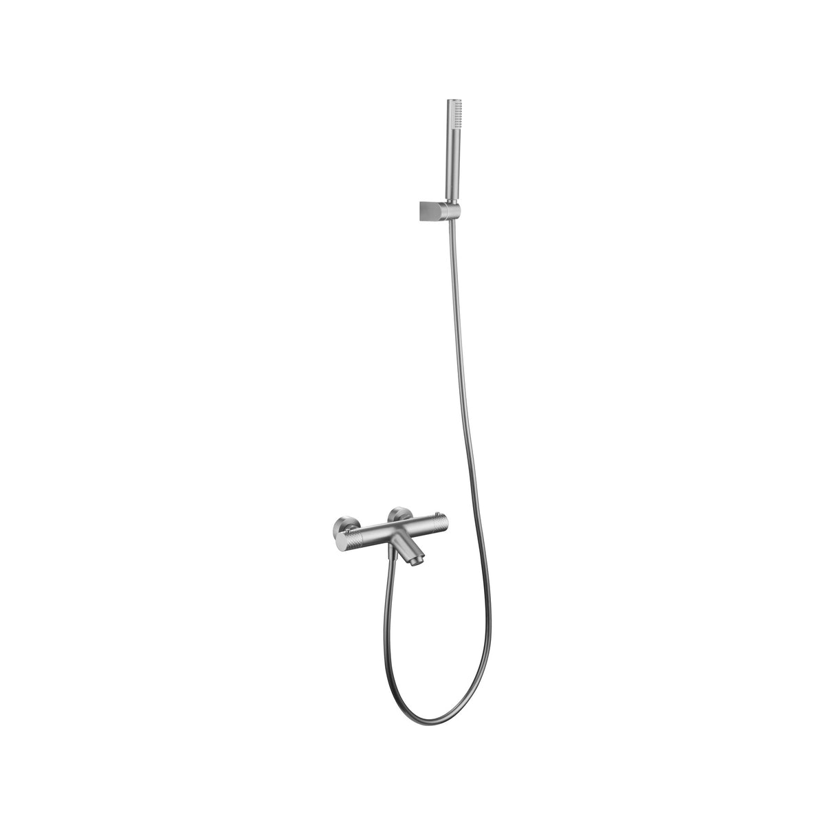 Kit Baño/ducha Termostático Génova IMEX Níquel Cepillado