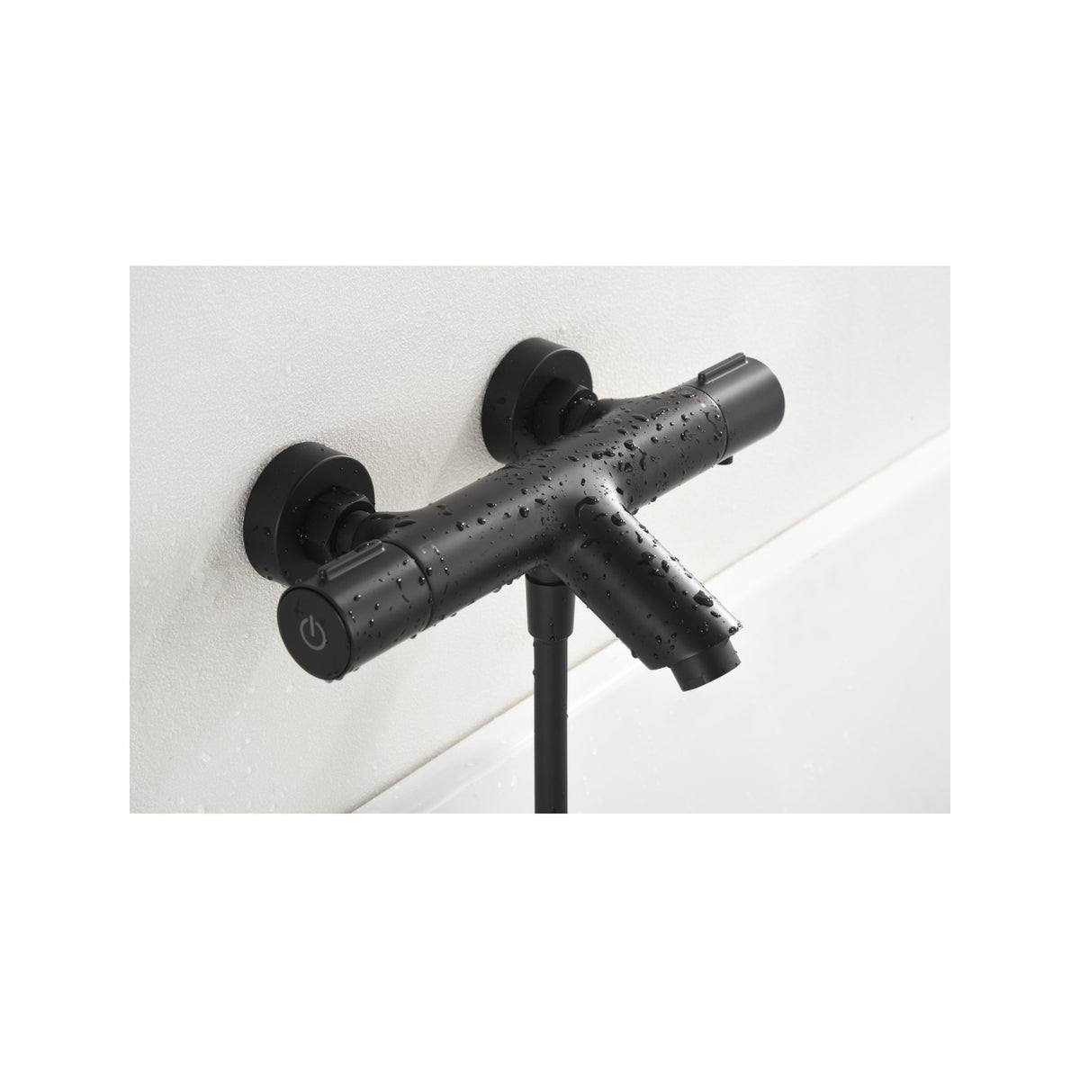Kit Baño/ducha Termostático Eco-kent IMEX Negro Mate