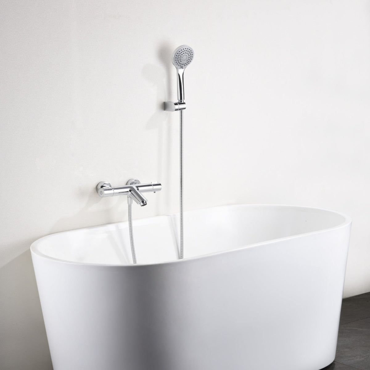 Kit Baño/ducha Termostático Eco-kent IMEX instalado en un baño