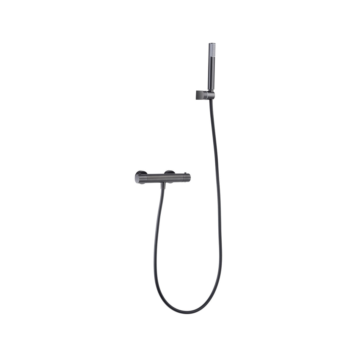 Kit de Ducha Termostático Monza IMEX Black Gun Metal