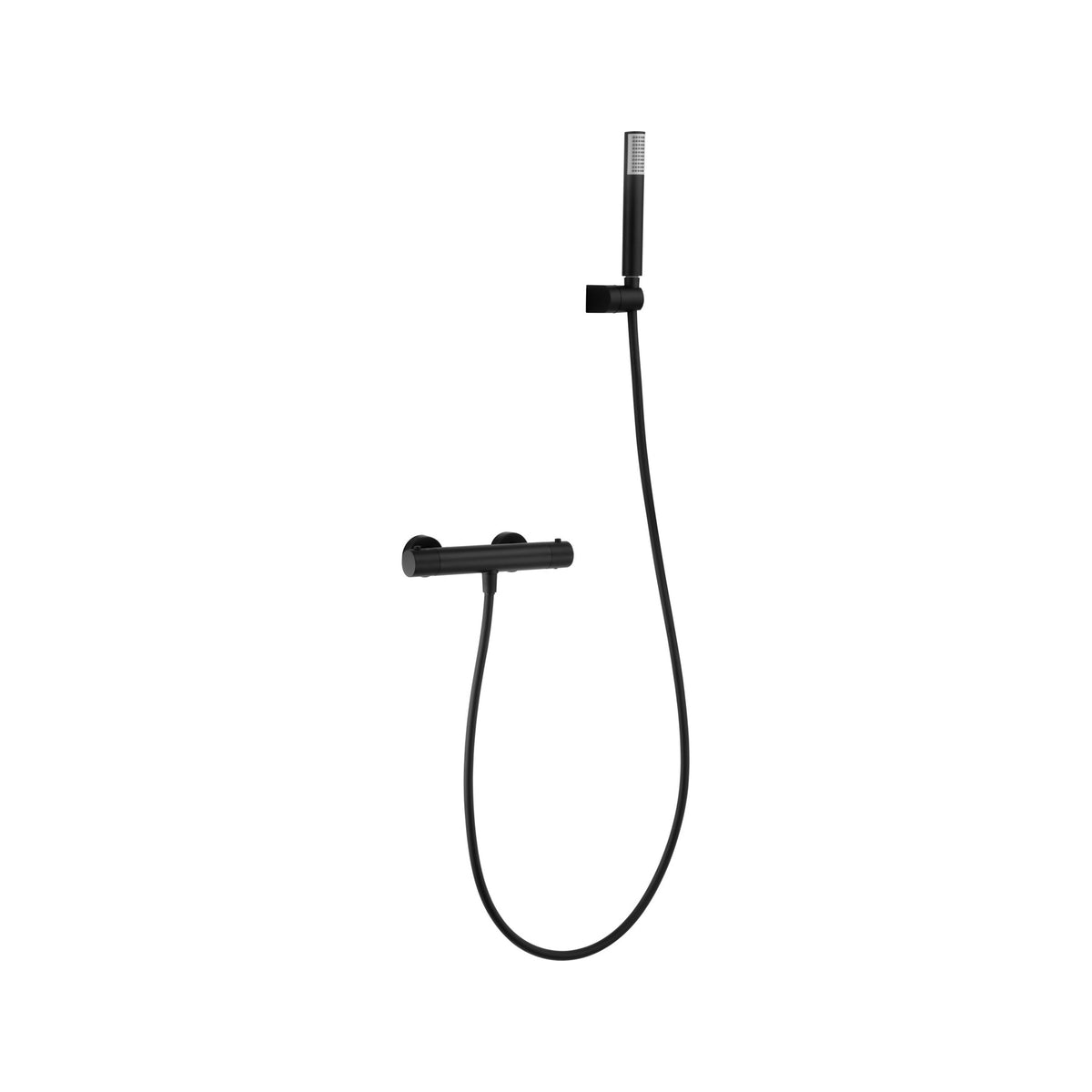 Kit de Ducha Termostático Monza IMEX Negro Mate