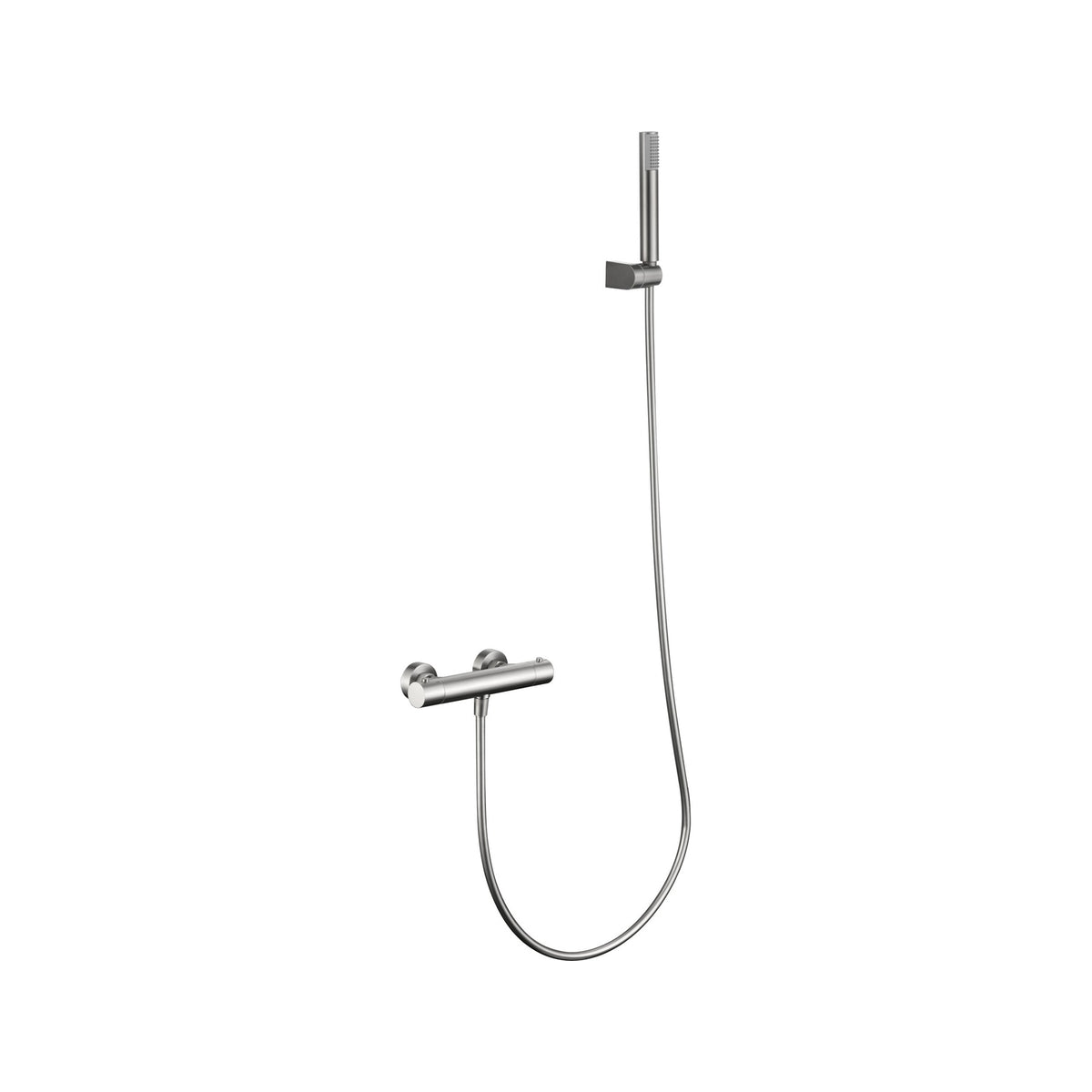 Kit de Ducha Termostático Monza IMEX Níquel Cepillado
