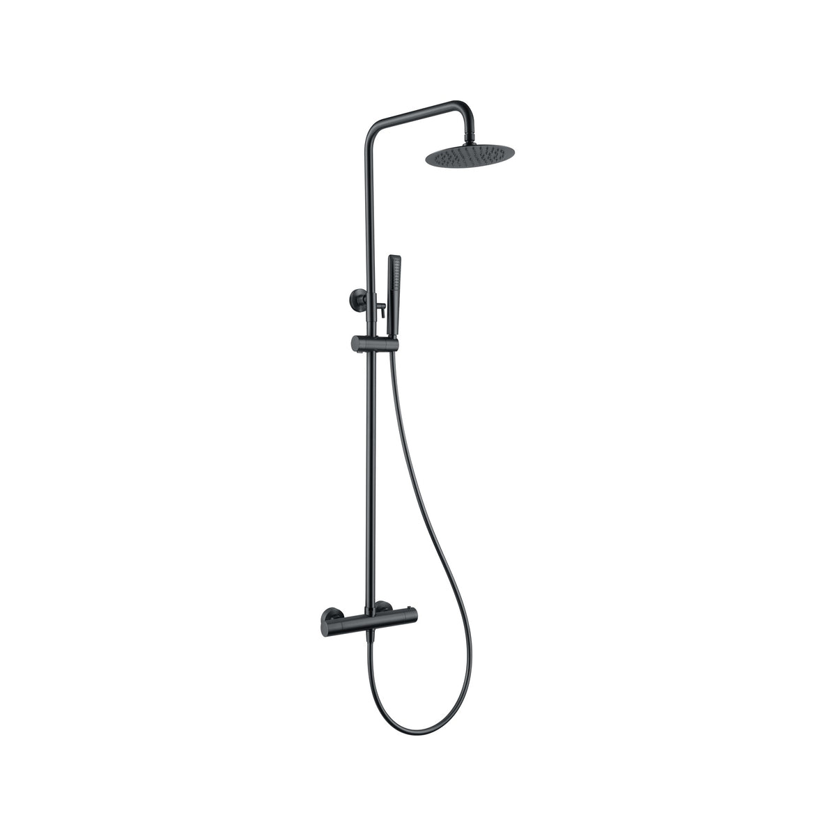 Conjunto de Ducha Termostático Nápoles IMEX Black Gun Metal