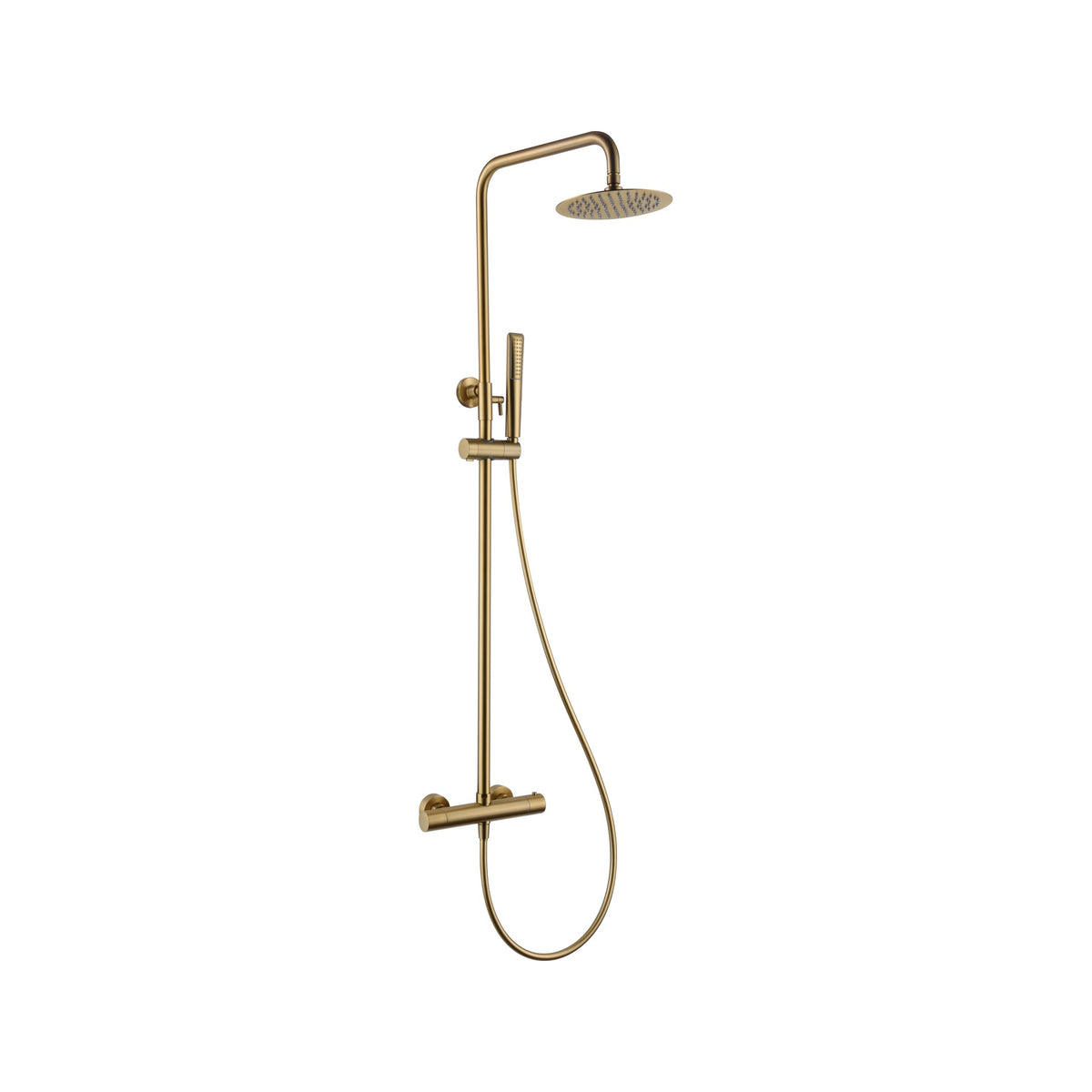 Conjunto de Ducha Termostático Nápoles IMEX Oro Cepillado