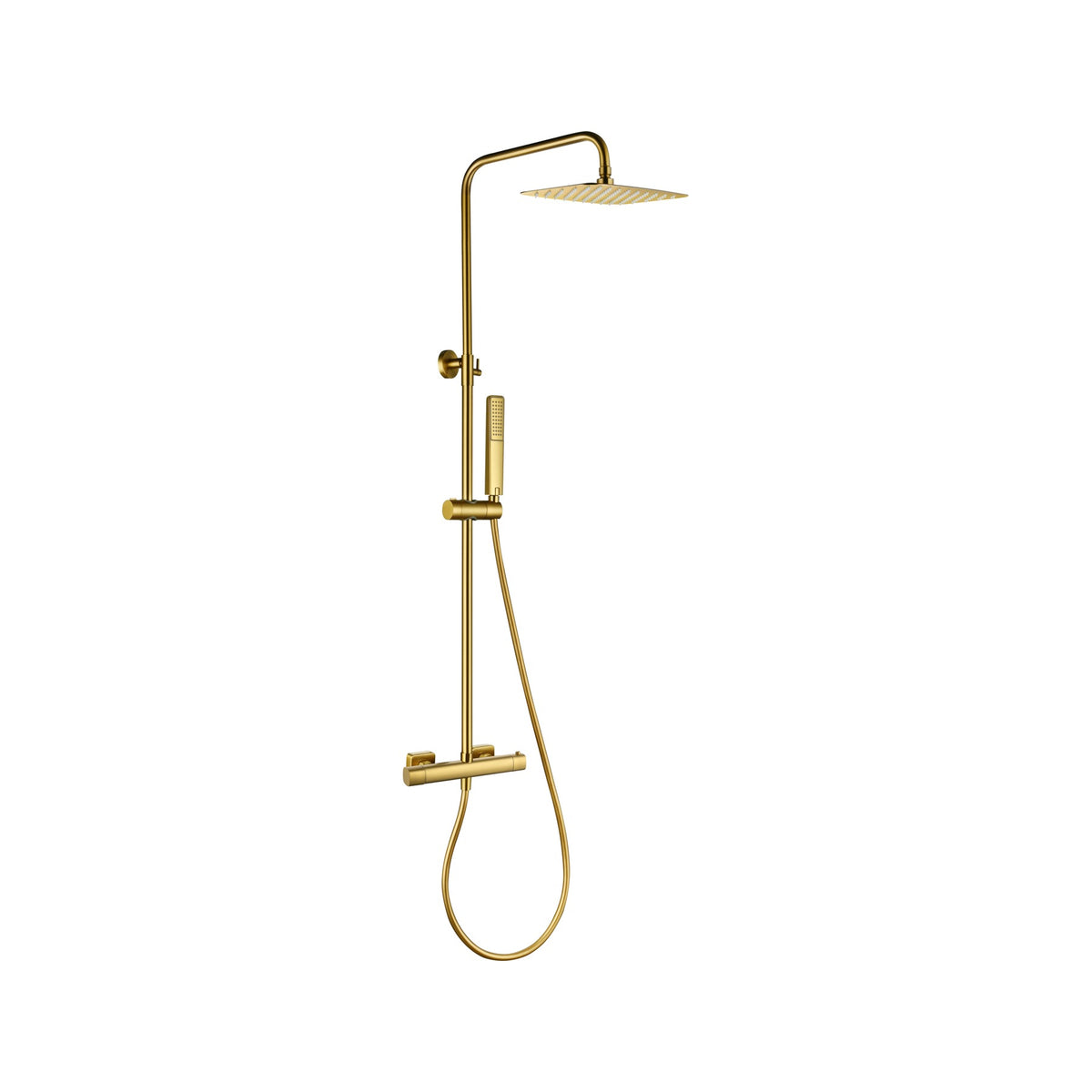 Conjunto de Ducha Termostático Toscana IMEX Oro Cepillado