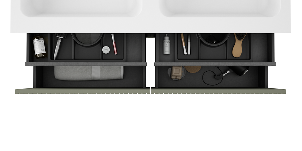 Mueble de baño VISOBATH 120 cm Duo, detalle