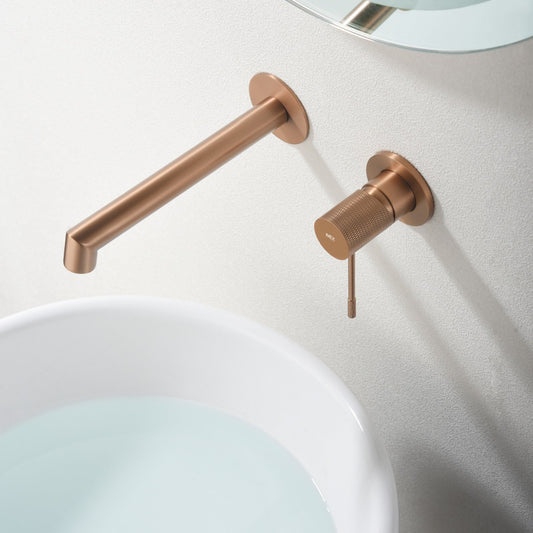 Monomando Empotrado de Lavabo Line IMEX instalado en un baño