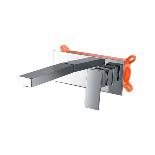 Monomando Empotrado de Lavabo Suiza en Estándar instalado a pared