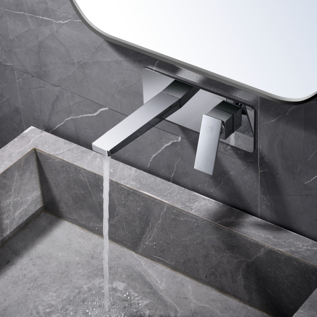 Monomando Empotrado de Lavabo Pisa IMEX instalado en un baño
