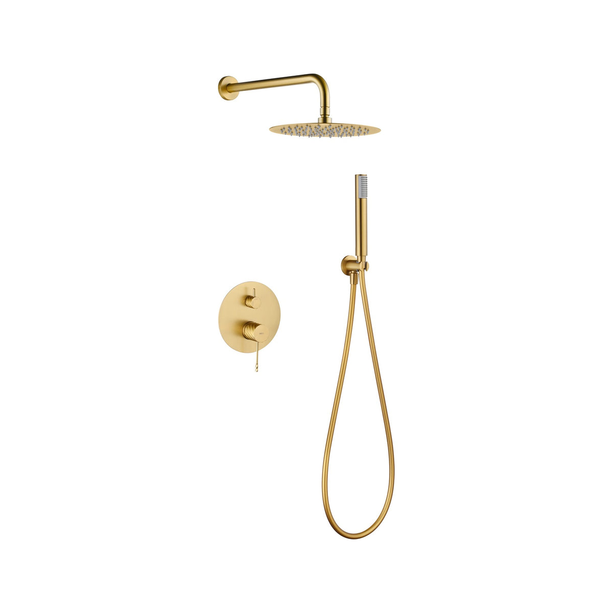Conjunto de Ducha Monomando Empotrado Bless IMEX Oro Cepillado