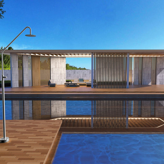 Grifo de Piscina Colorado IMEX instalado en una piscina