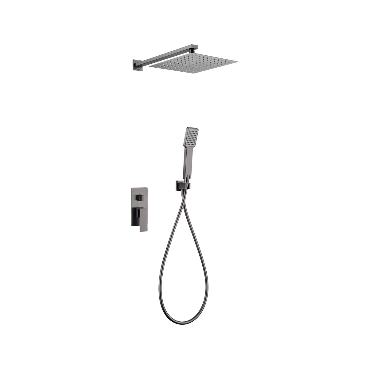 Conjunto de Ducha Monomando Empotrado Pisa IMEX Black Gun Metal