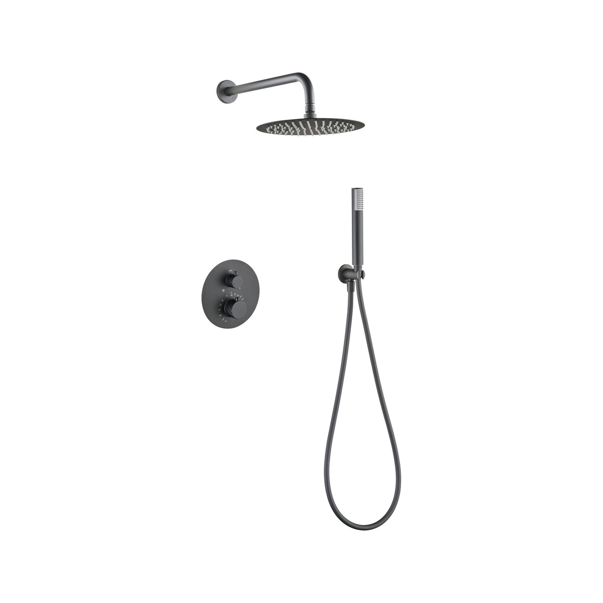 Conjunto Ducha IMEX Black Gun Metal