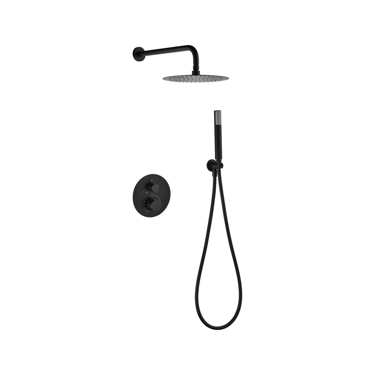 Conjunto Ducha IMEX Negro Mate