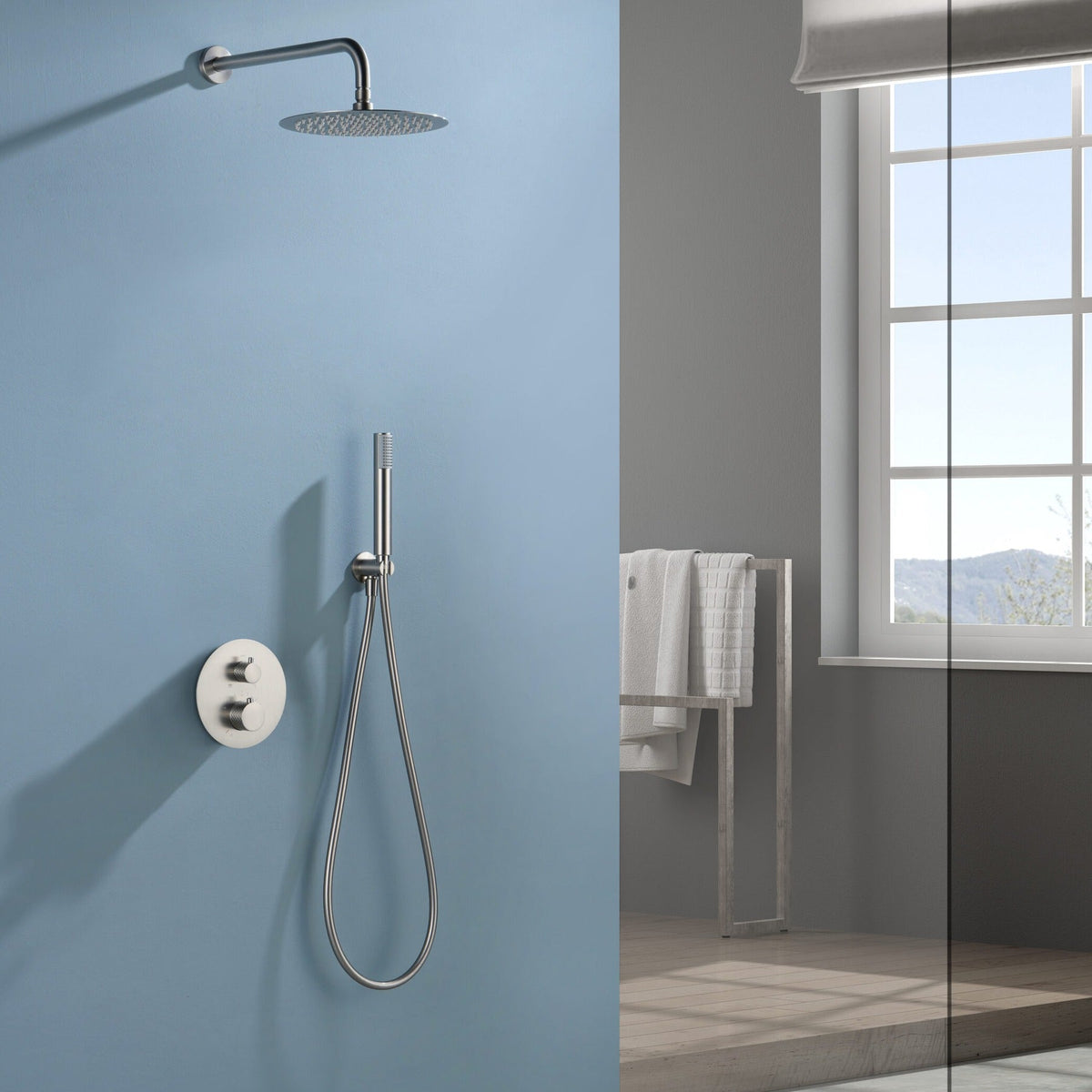 Conjunto Ducha IMEX instalado en un baño