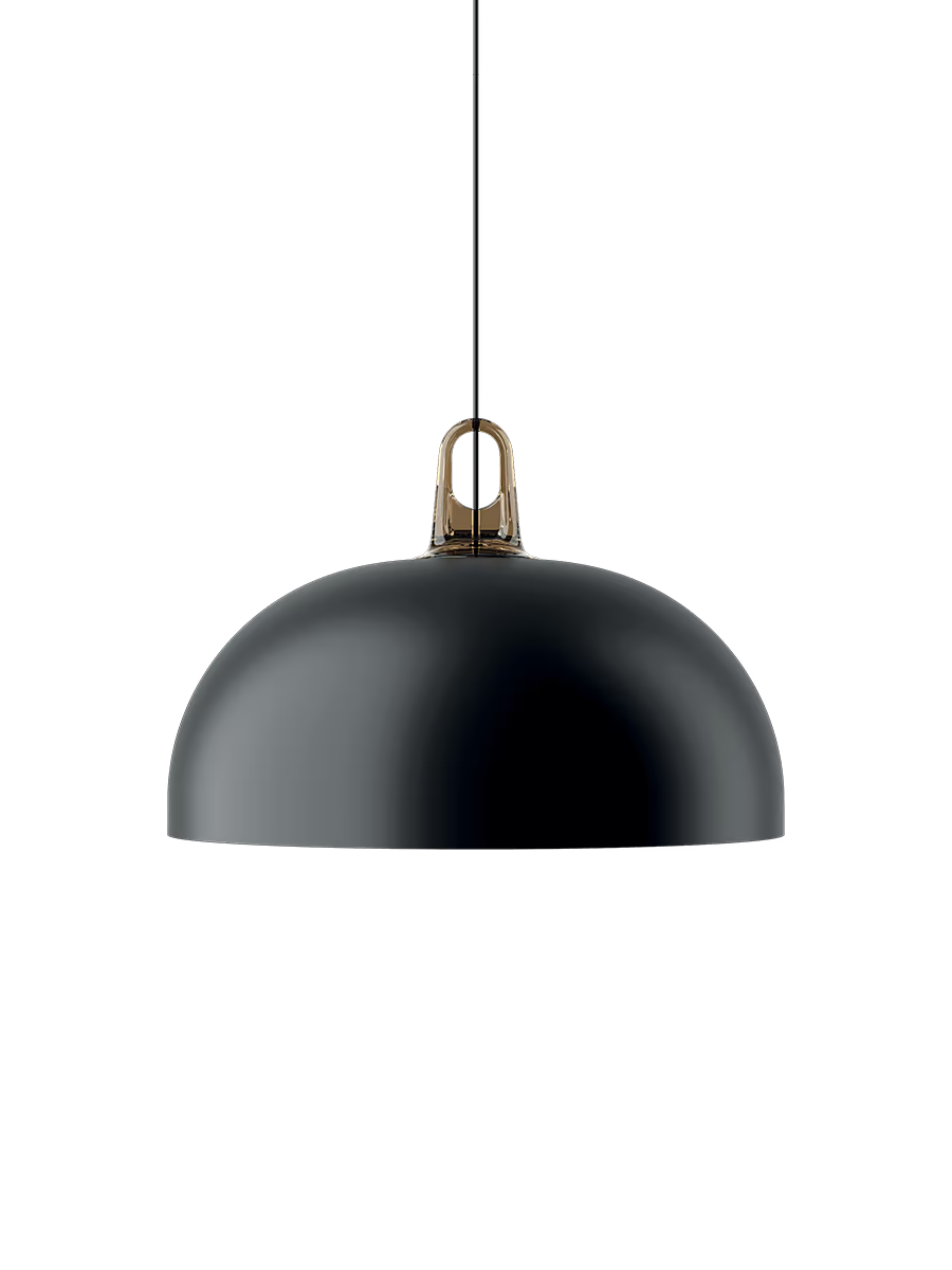 LODES JIM Dome Negro mate exterior / Blanco interior / Gancho Miel