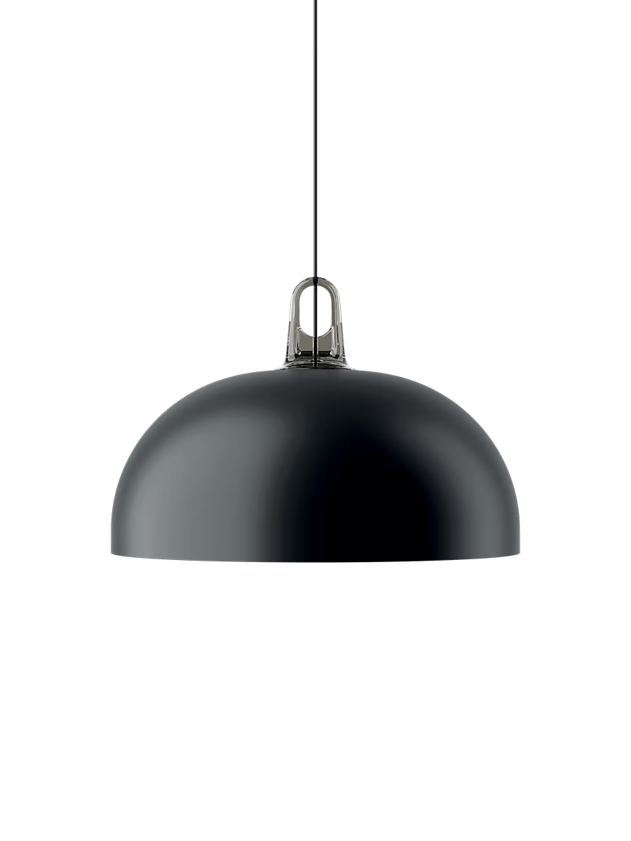 LODES JIM Dome Negro mate exterior / Blanco interior / Gancho Gris