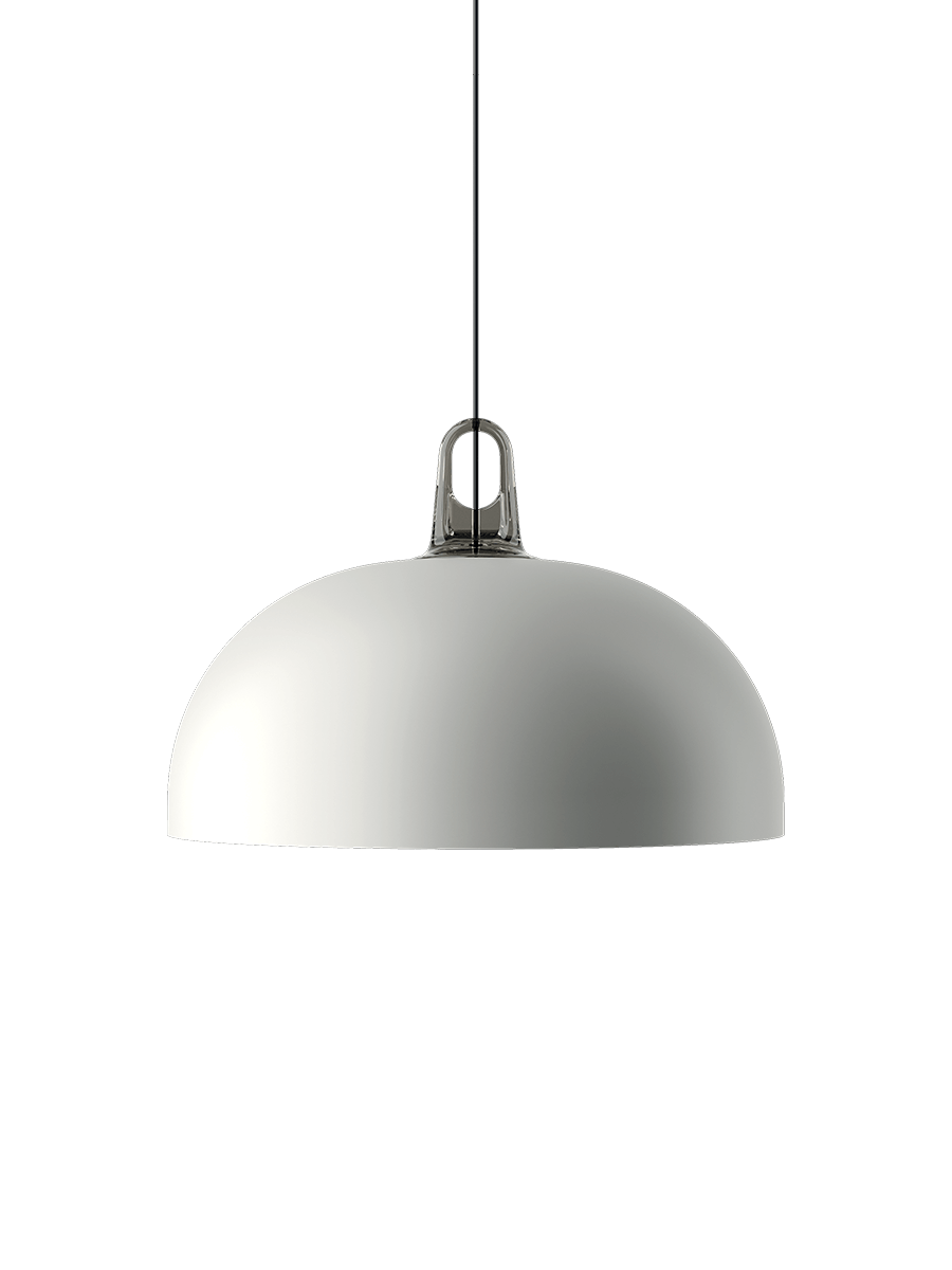 LODES JIM Dome Blanco mate exterior / Blanco interior / Gancho Gris
