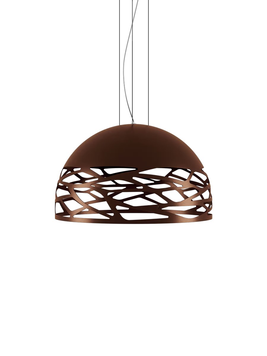 Lámpara Colgante Kelly Dome LODES Natural Brown Bronze