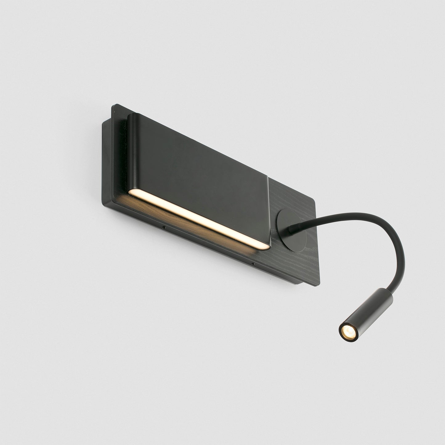 MOOD APLIQUE ROBLE/NEGRO LED 2x3W LECTOR 2W 3000K