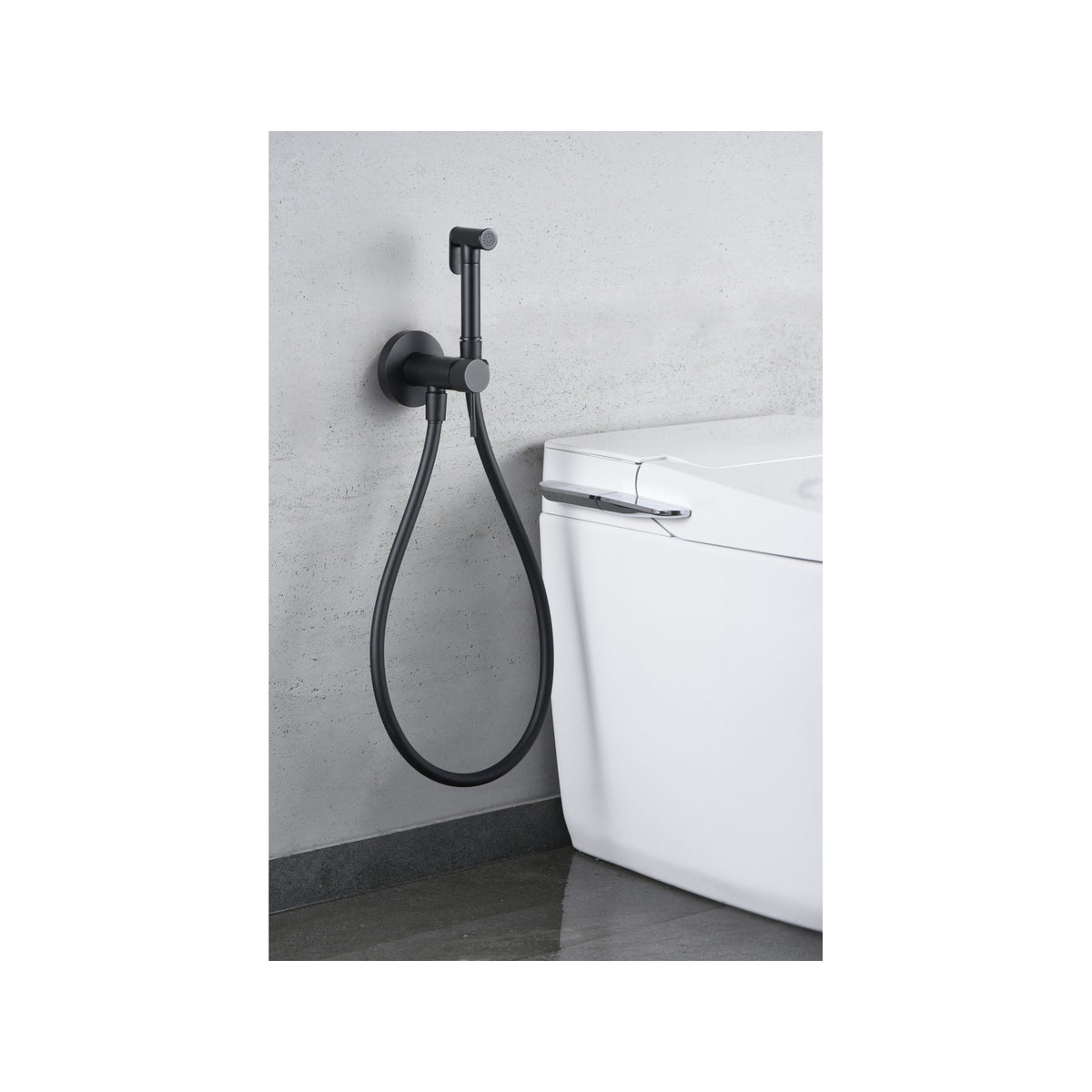 Grifo Empotrado De Bidé Line IMEX Negro Mate