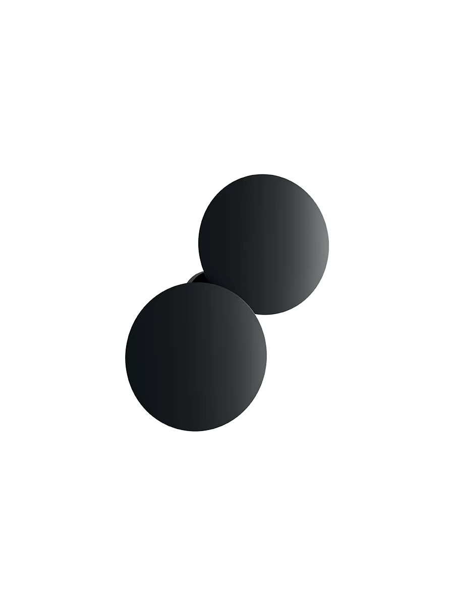 LODES Puzzle Round Double Round Negro mate