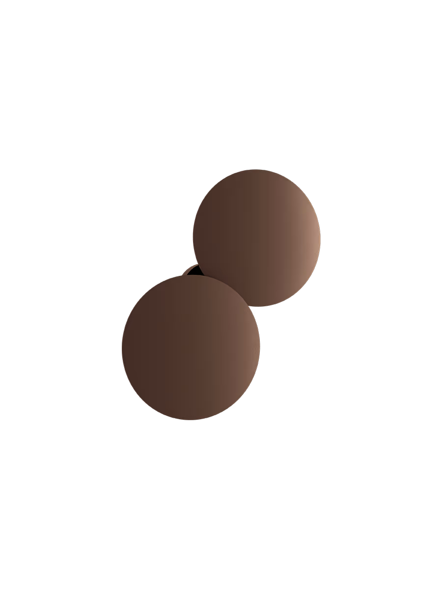 LODES Puzzle Round Double Round Natural Brown