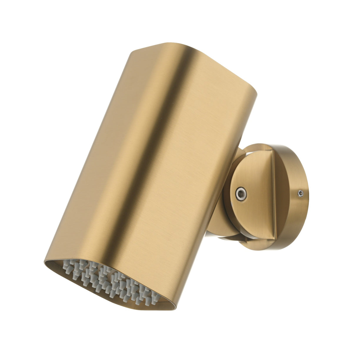 Rociador Cuadrado 8x8cm Tube Para Ducha Empotrada IMEX Oro Cepillado