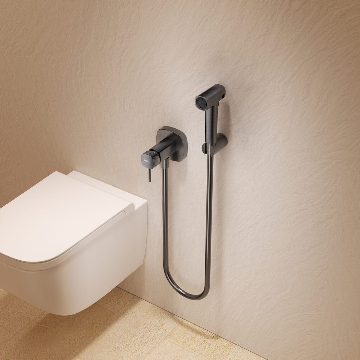 GRIFO EMPOTRADO DE BIDÉ FIRENZE IMEX en un baño real