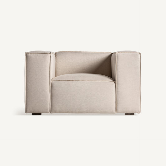 Sillón Krakau: Lujo Moderno y Confort en Gris Sofisticado