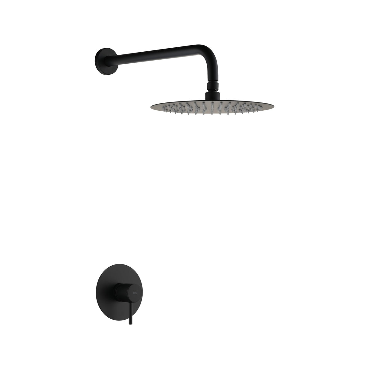 Set Monomando Empotrado 1 Vía Monza Con Rociador IMEX Negro Mate