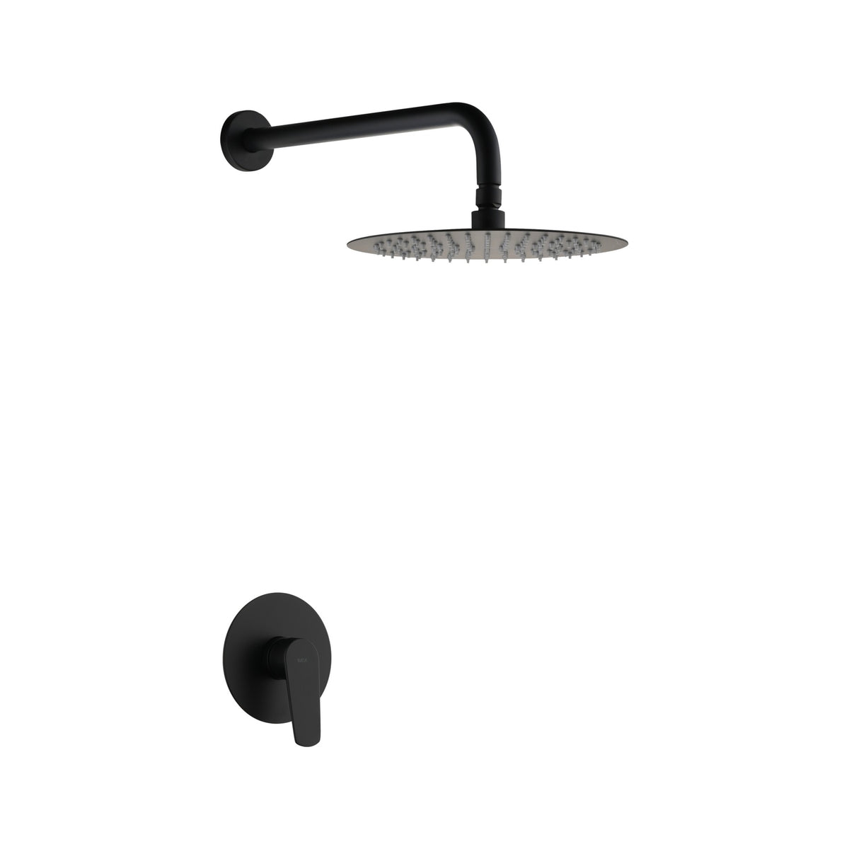 Set Monomando Empotrado 1 Vía Bélgica Con Rociador IMEX Negro Mate