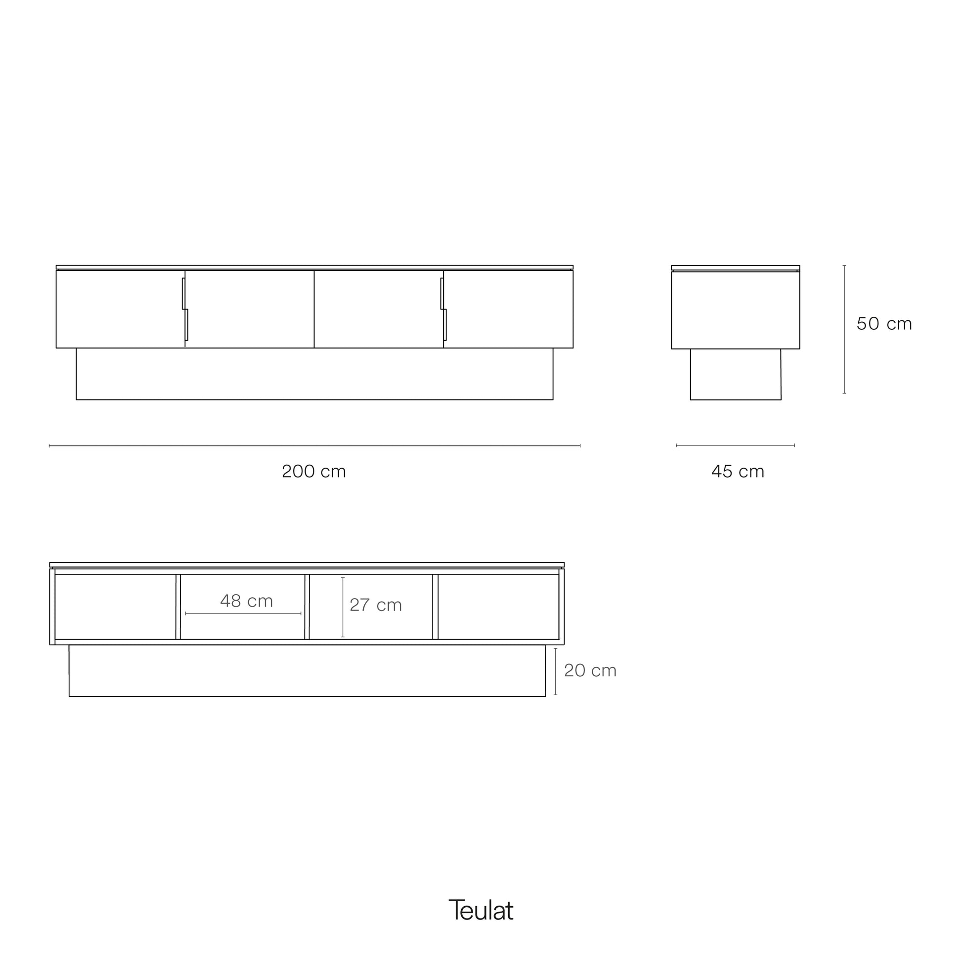 Mueble TV Totem catálogo - Especificaciones técnicas