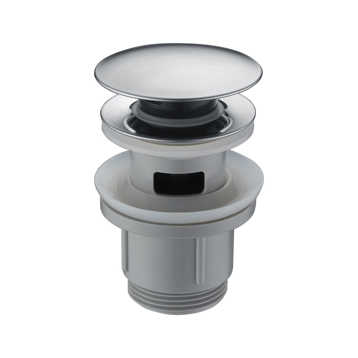 Válvula Click-clack Pvc IMEX sobre lavabo en baño contemporáneo