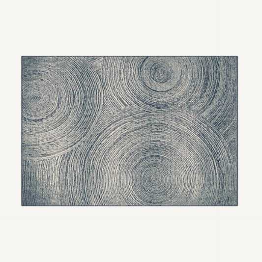 Alfombra Bakea Vical viscosa y poliéster en tonos azules, diseño contemporáneo 300x200 cm