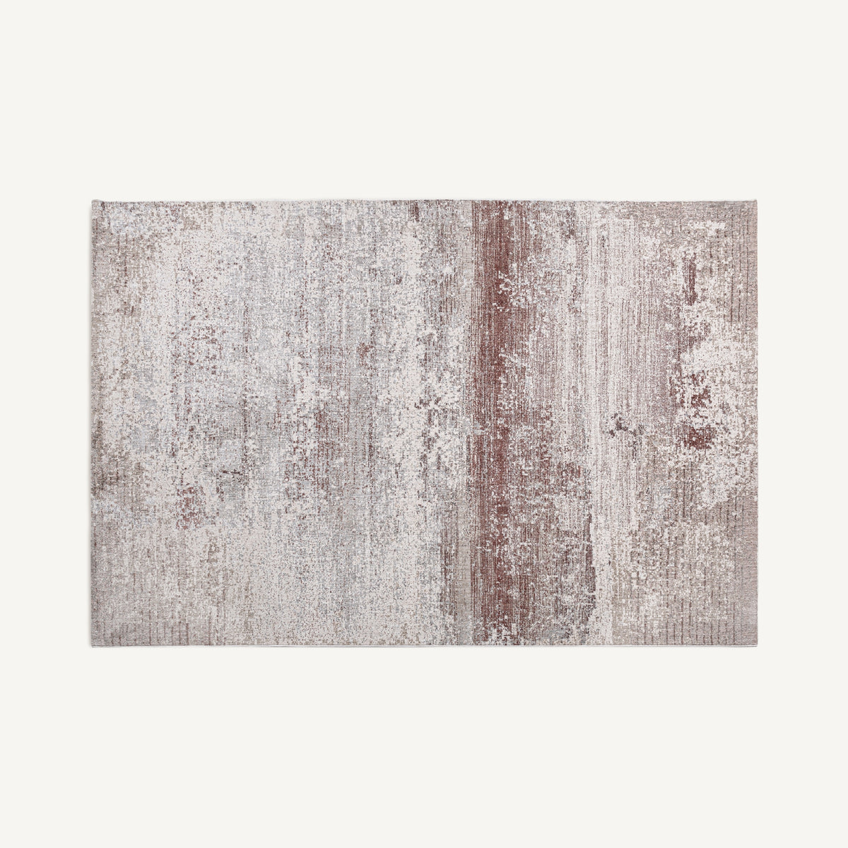Alfombra Valentina Vical poliéster tonos neutros, diseño contemporáneo luminoso 300x200 cm