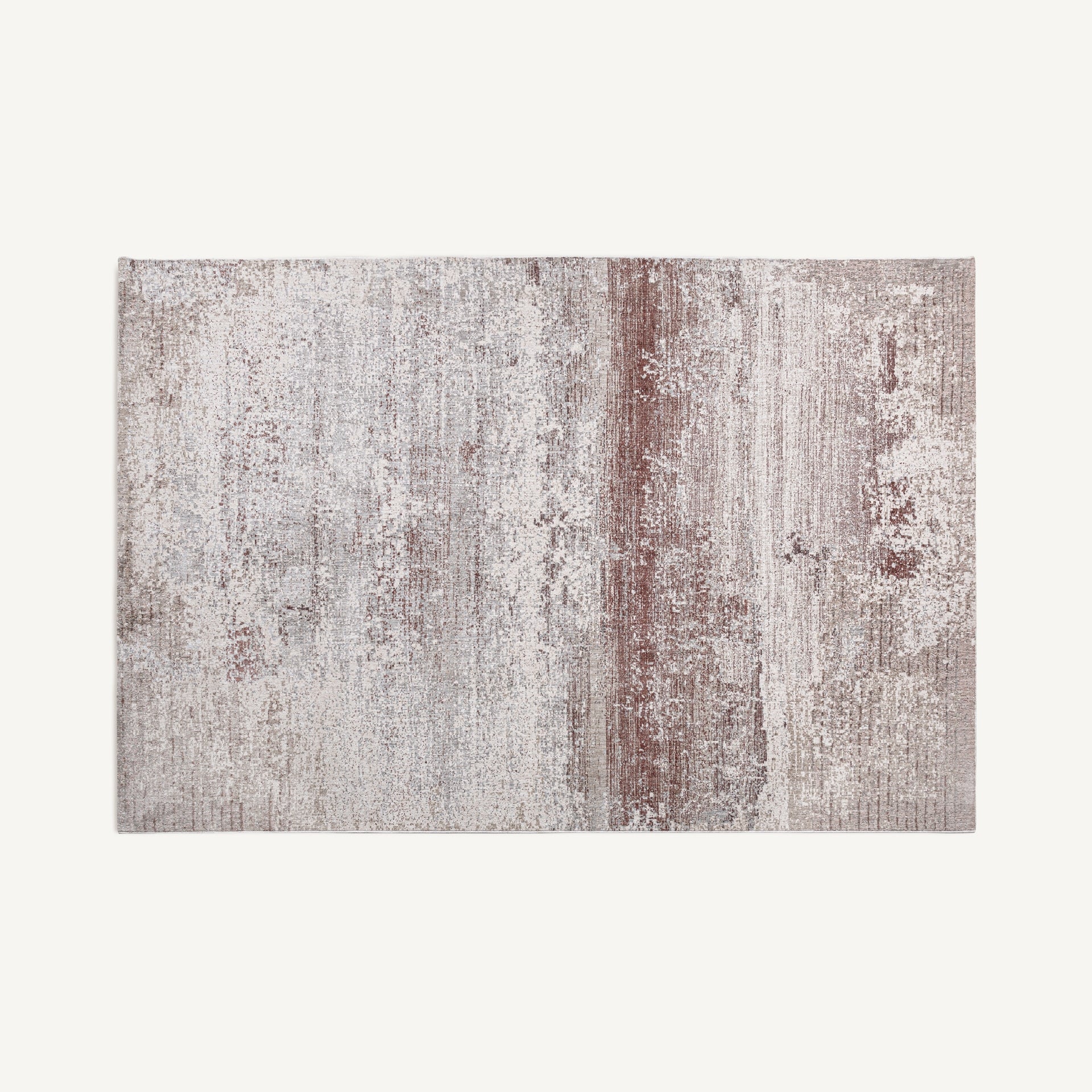 Alfombra Valentina Vical poliéster tonos neutros, diseño contemporáneo luminoso 300x200 cm