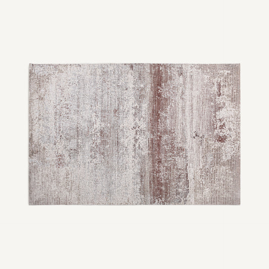 Alfombra Valentina Vical poliéster tonos neutros, diseño contemporáneo luminoso 300x200 cm