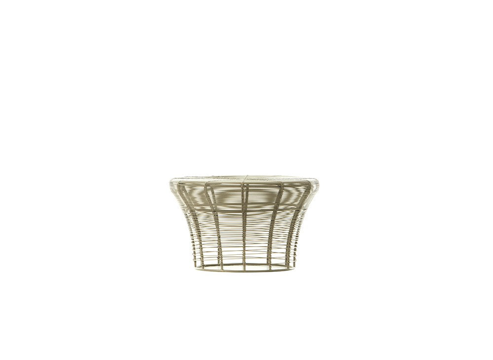 Taburete Bajo de Exterior GANDIA BLASCO ARAM Ø41 cm Diseño Nendo