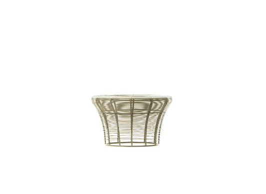 Taburete Bajo de Exterior GANDIA BLASCO ARAM Ø41 cm Diseño Nendo
