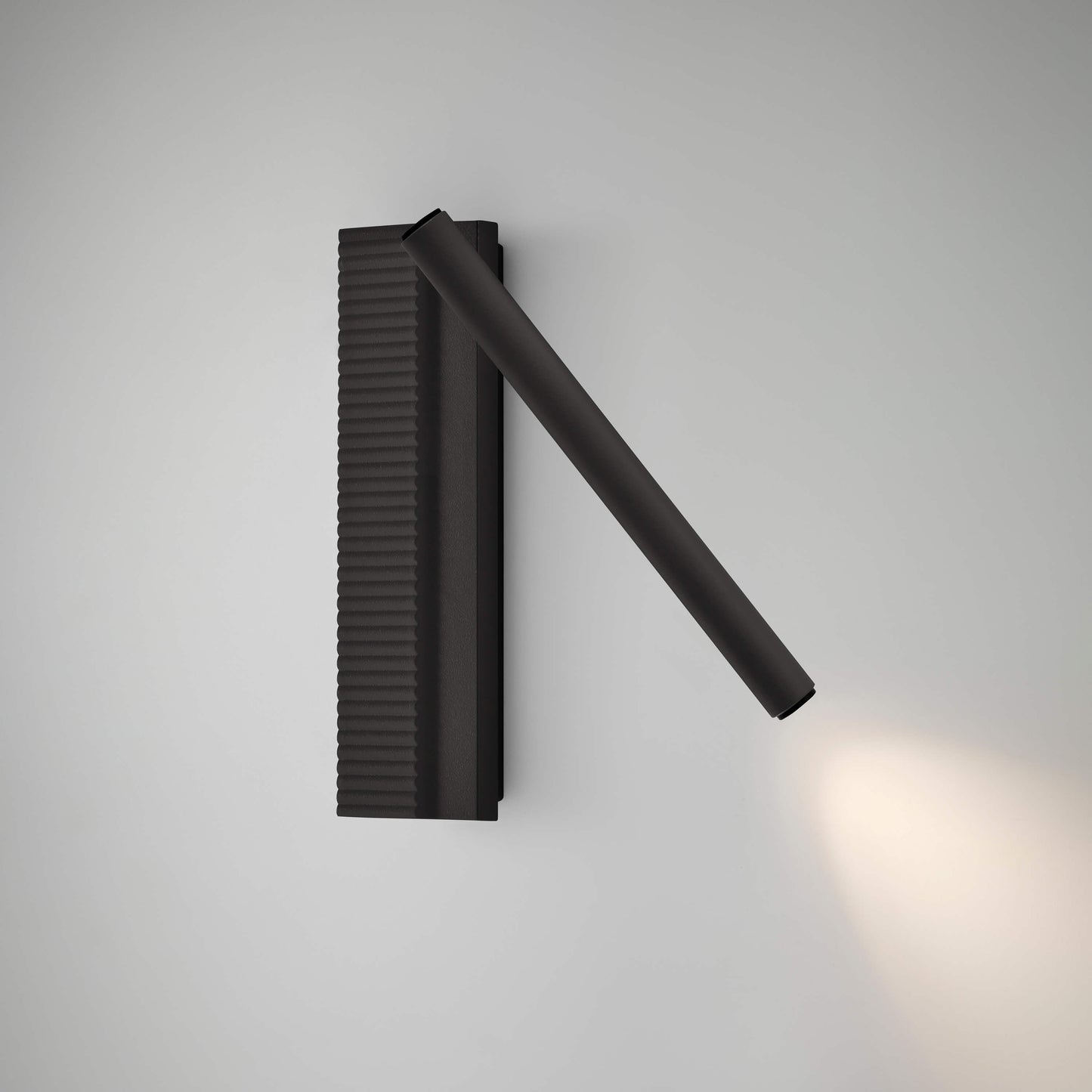 Aplique lector Arid A/03 Bover en Negro Ébano con el brazo orientado a la derecha