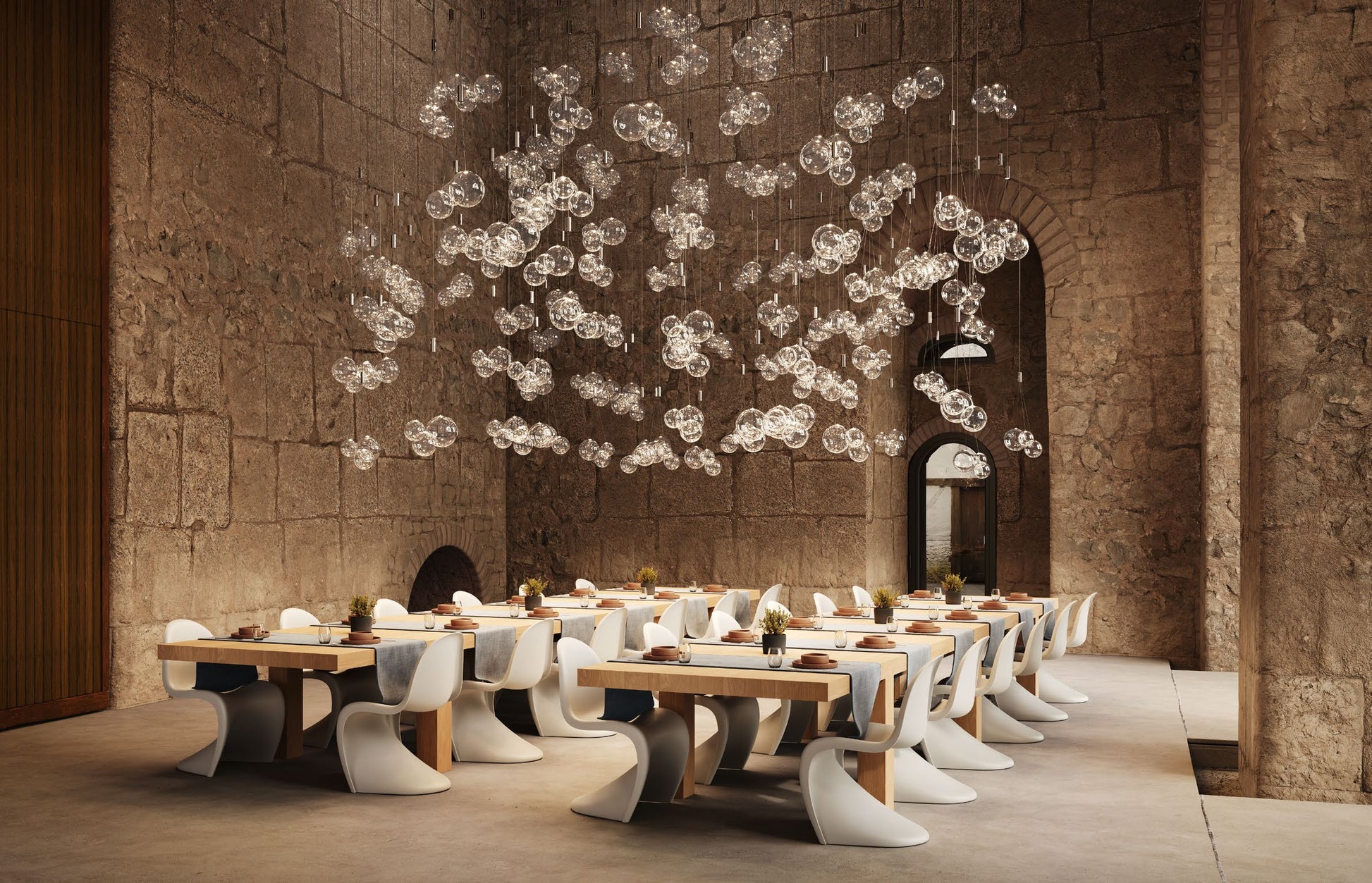 Lámpara Random LODES en Comedor Contemporáneo