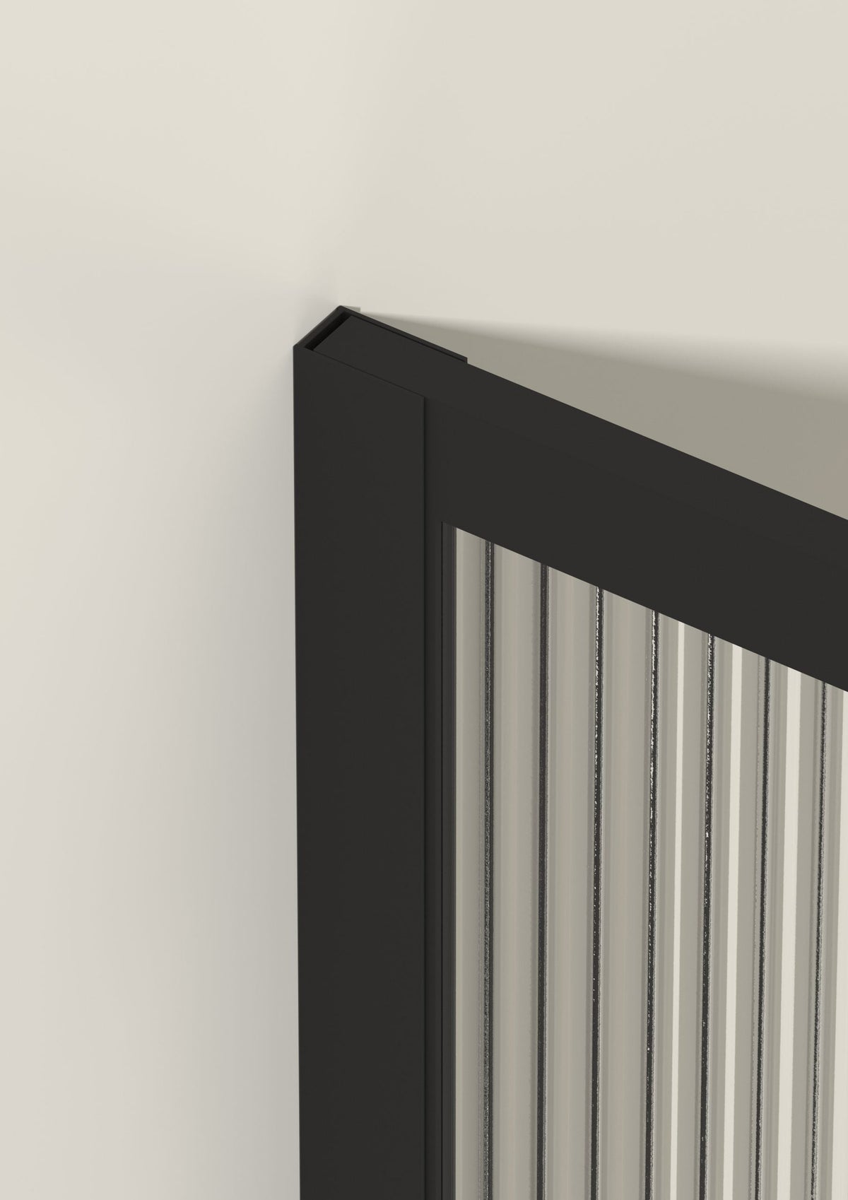 Detalle del perfil U de compensacion del panel fijo Baltim Get Up & Design