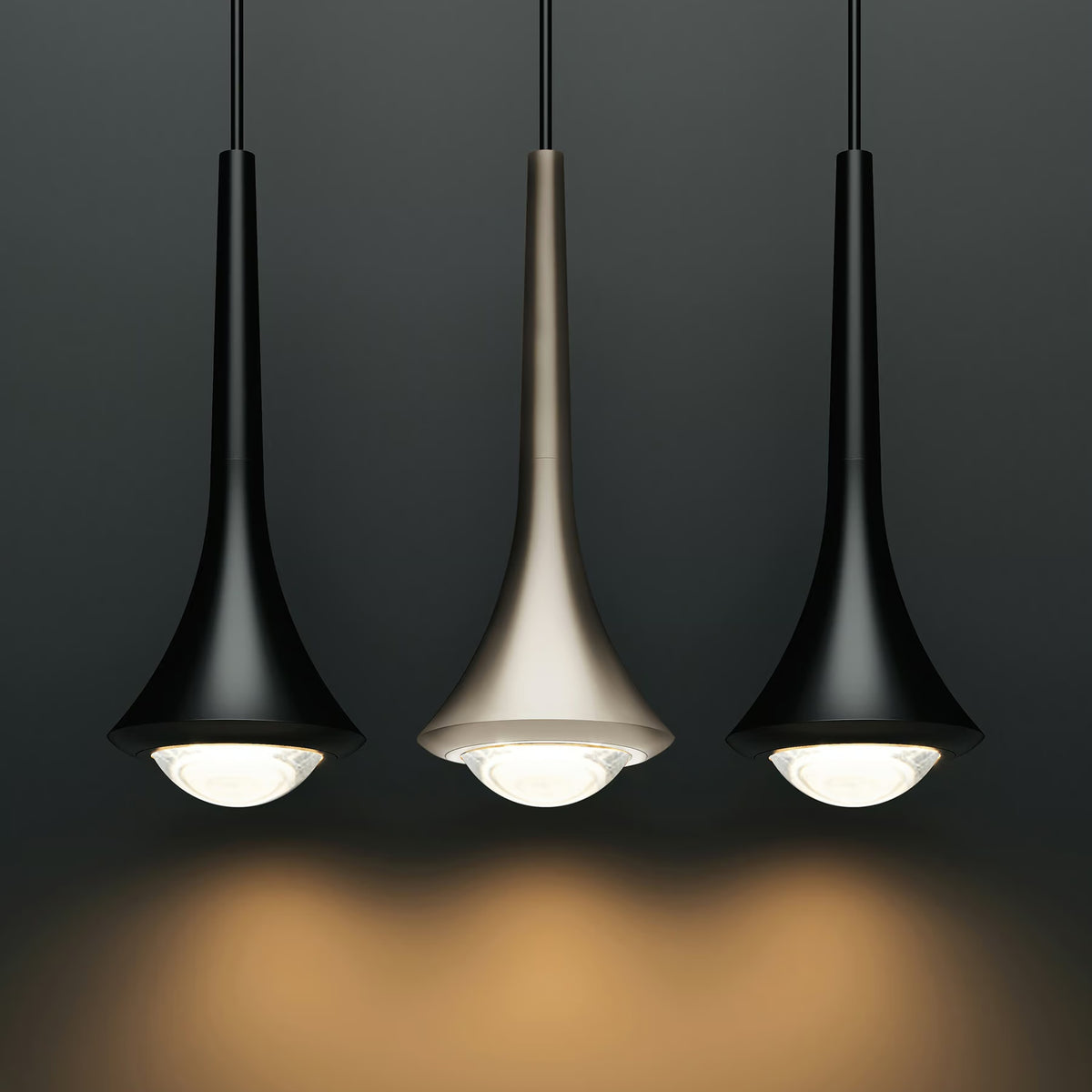 Lámpara Colgante Rain LODES | Lente Óptica de Cristal Macizo (Diseño Andrea Tosetto)
