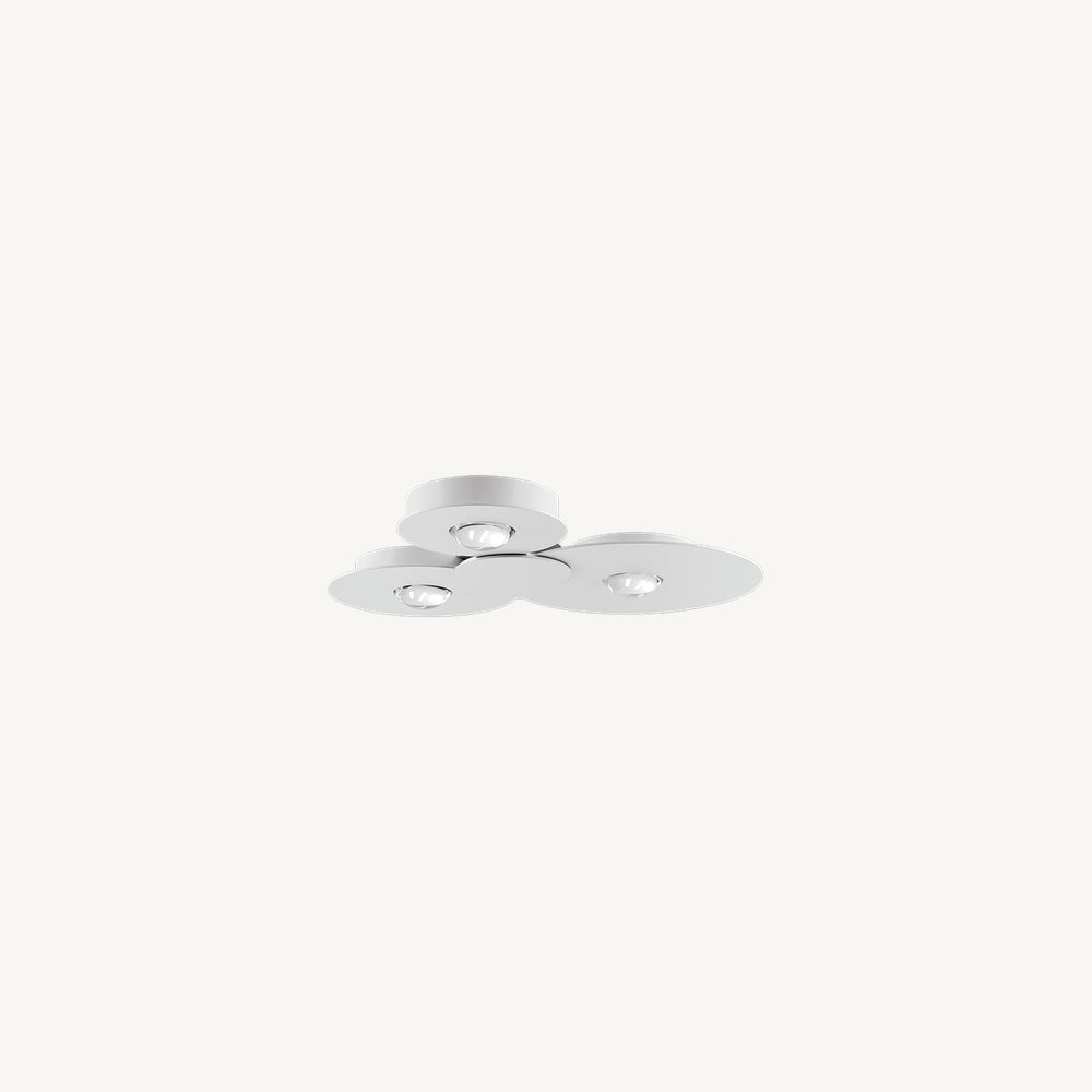 Plafón Bugia LODES Triple (52.5 x 51 cm) acabado Blanco Mate (RAL 9010)